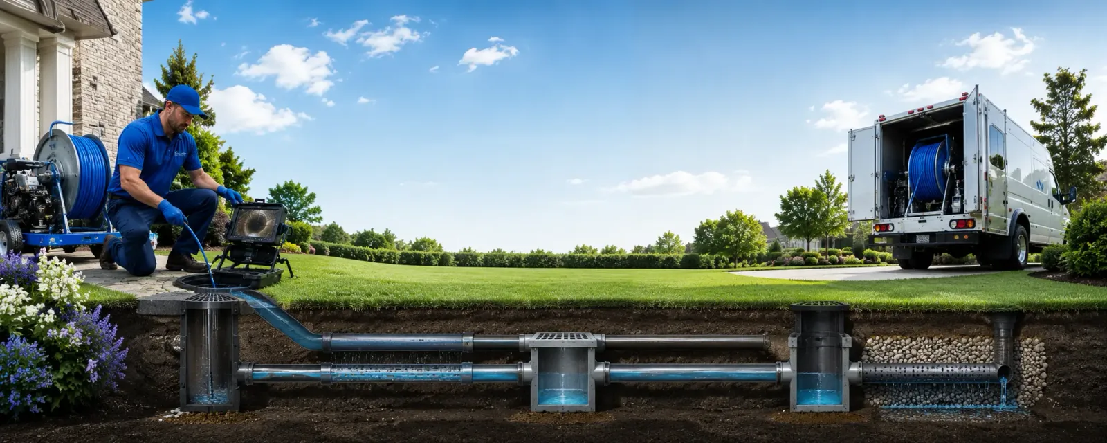 Outdoor drain cleaning information for College Grove, TN